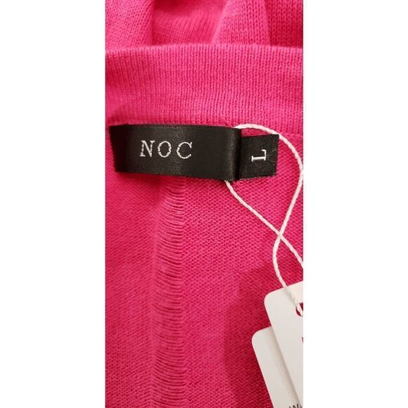 Women's Pink V-Neck Poncho - Picture 6 of 9